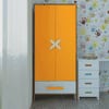 Novara 2 Door Wardrobein Mango Yellow Colour