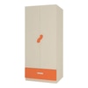 Emelia Engineered Wood Wardrobe in Orange Colour