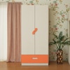 Emelia Engineered Wood Wardrobe in Orange Colour