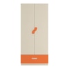 Emelia Engineered Wood Wardrobe in Orange Colour