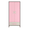 Novara 2 Door Wardrobe in English Pink Colour
