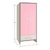 Novara 2 Door Wardrobe in English Pink Colour