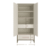 Novara 2 Door Wardrobe in English Pink Colour