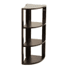 Alba Engineered Wood Multi Tier Corner Wall Decor Shelf Display Rack Wenge