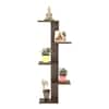 BLUEWUD Alaire Engineered Wood Wall Decor Shelf, Display Rack (Wenge)