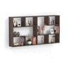BLUEWUD Petree Engineered Wood Wall Mount Wall Shelf, Display Rack (Wenge)