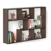 BLUEWUD Xude Engineered Wood Wall Mount Wall Shelf, Display Rack (Wenge)