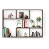 BLUEWUD Xude Engineered Wood Wall Mount Wall Shelf, Display Rack (Wenge)