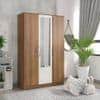Galaxy 3 Door Wardrobe In Exotic Teak Finish