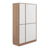 Galaxy 3 Door Wardrobe In Exotic Teak Finish
