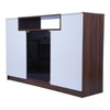 Portia Engineered Wood Crockery Unit in Columbian Walnut