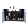 Portia Engineered Wood Crockery Unit in Columbian Walnut
