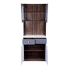 Nyle Engineered Wood Crockery Unit in Columbian Walnut
