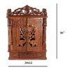Agastya Solid Wood Free Standing Prayer Unit with Door