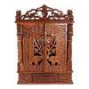 Agastya Solid Wood Free Standing Prayer Unit with Door