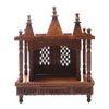 Nikhil Solid Wood Free Standing Prayer Unit