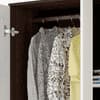 Bluewud Andrie 3 Door Wardrobe with Mirror and Drawer