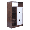 Engineered Wood 8 Pair Shoe Rack Without Seating in Frosty White Colour