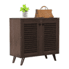 Carlem 2 Door Free Standing Engineered Wood Shoe Rack in Wenge Finish