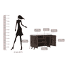 Carlem 3 Door Free Standing Engineered Wood Shoe Rack in Wenge Finish