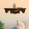 Thomas Coffee Walnut Solid Wood Wal Shelf