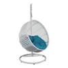 Amanda Metal Swing in White Color - with Stand