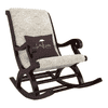 Paton Solid Wood Rocking Chair in Beige Colour