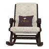 Paton Solid Wood Rocking Chair in Beige Colour