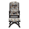 Lindel Solid Wood Rocking Chair in Beige printed Colour