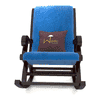 Merrell Solid Wood Rocking Chair in Blue Colour