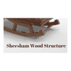 Darneil Solid Wood Rocking Chair in Brown Leathere Colour