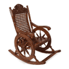 Kasy Solid Wood Rocking Chair in Brown Colour