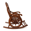 Kasy Solid Wood Rocking Chair in Brown Colour