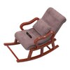 Yorick Solid Wood Accent Chair in Brown Colour