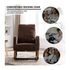 Shanese Solid Wood Rocking Chair in Brown Colour