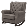 Kimberli Solid Wood Rocking Chair in Graphite Colour