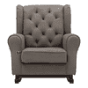 Kimberli Solid Wood Rocking Chair in Graphite Colour