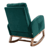 Averil Solid Wood Rocking Chair in Green Colour