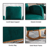 Averil Solid Wood Rocking Chair in Green Colour