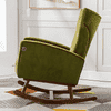 Kymberlie Solid Wood Rocking Chair in Green Colour