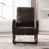 Tildon Solid Wood Rocking Chair in Grey Colour