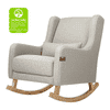 Kelsy Solid Wood Rocking Chair in Grey Colour