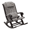 Shaneice Solid Wood Rocking Chair in Printed fabric Colour
