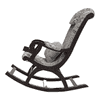 Shaneice Solid Wood Rocking Chair in Printed fabric Colour