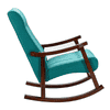 Edwards Solid Wood Rocking Chair in Teal Colour