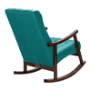 Edwards Solid Wood Rocking Chair in Teal Colour