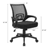 Task Net Swivel Study Chair in Black Colour