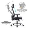 Corre Net Swivel Study Chair in Black Colour