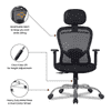 Gabriel Net Swivel Study Chair in Black Colour