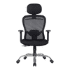 Gabriel Net Swivel Study Chair in Black Colour